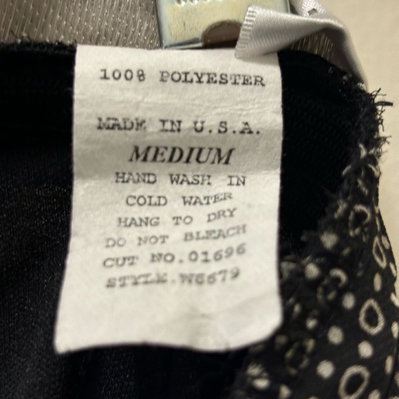 Geri C New York W Size M A Line Flounce Black/White Elastic-Waistband Midi Skirt - Picture 8 of 10